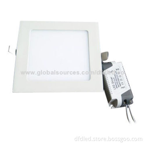 7W LED square downlight, side glow, baked white paint, ultra-thin hot sell series